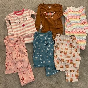 Toddler Girl Christmas PJs Bundle